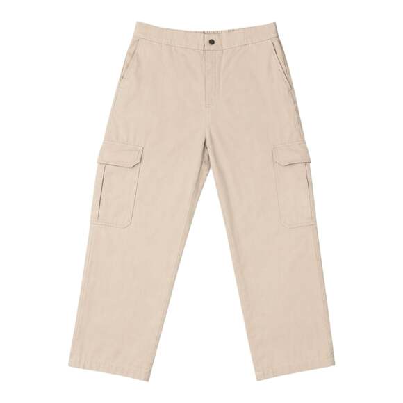 Zara Pants - Zara Cargo Pants Size L Beige Elastic Waist